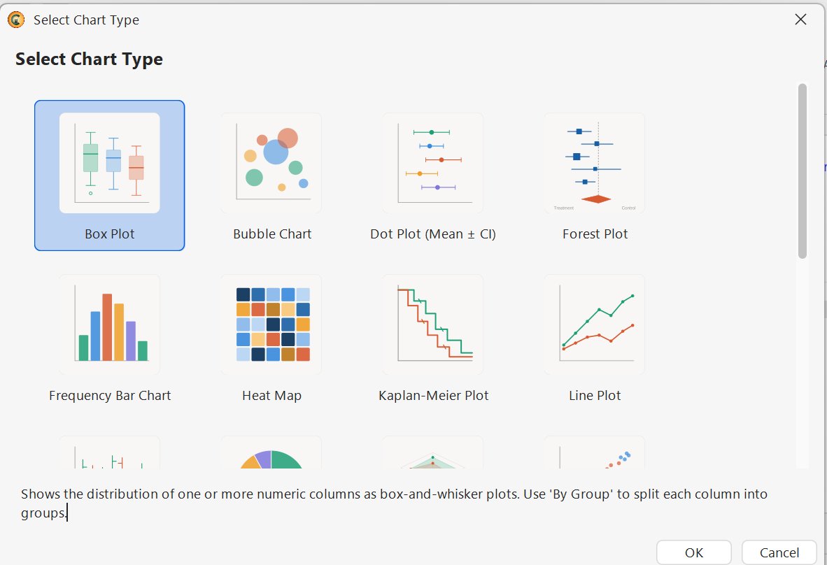 Select Chart Type dialog - visual gallery of the available chart types