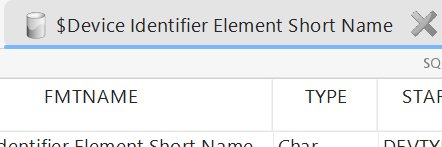 Format tab in the Workspace - grey barrel icon distinguishes formats from datasets